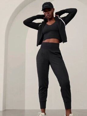 Athleta Venice High-Rise Jogger Pants - Black